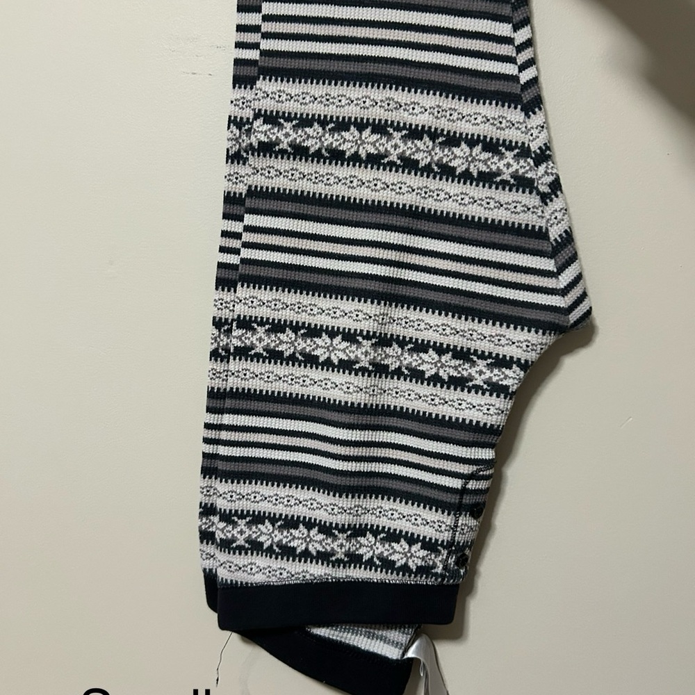 Old Navy Black and White Striped Pajama Pants